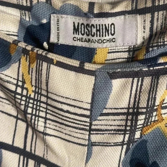 Moschino cheap and chic casual day 2 nite stylish straight floral capri pants 10 - Picture 3 of 4